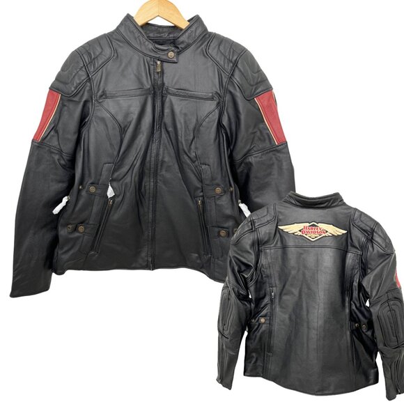 Harley-Davidson® 120th Anniversary Nostalgia Leather Women's Riding Jacket Large